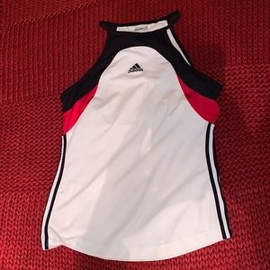 Adidas White Tank Top with Built in Bra, Size UK 10/ US S, Used